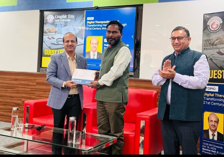 ग्राफिक एरा भीमताल में “डिजिटल थेरेप्यूटिक्स” पर व्याख्यान आयोजित